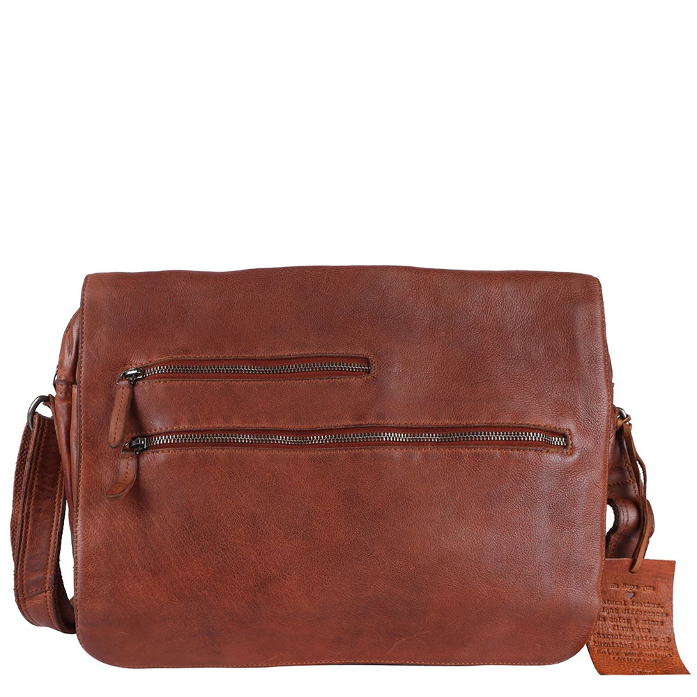Colanero Men's Classic Leather Messenger Bag