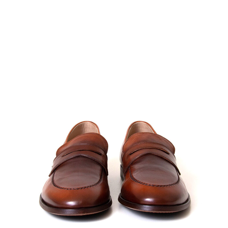 Colanero Men's Classic Leather Penny Loafers - Image 3