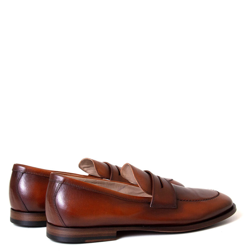 Colanero Men's Classic Leather Penny Loafers - Image 4