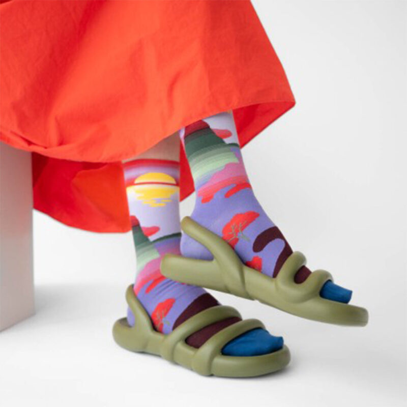 Colanero Patterned Crew Socks - Image 2
