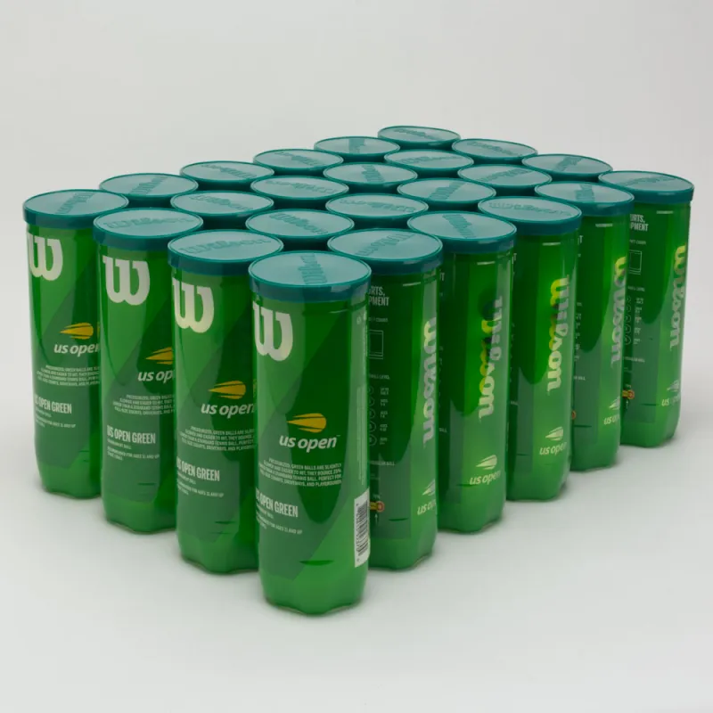Wilson US Open Tournament Green Ball 24 Cans